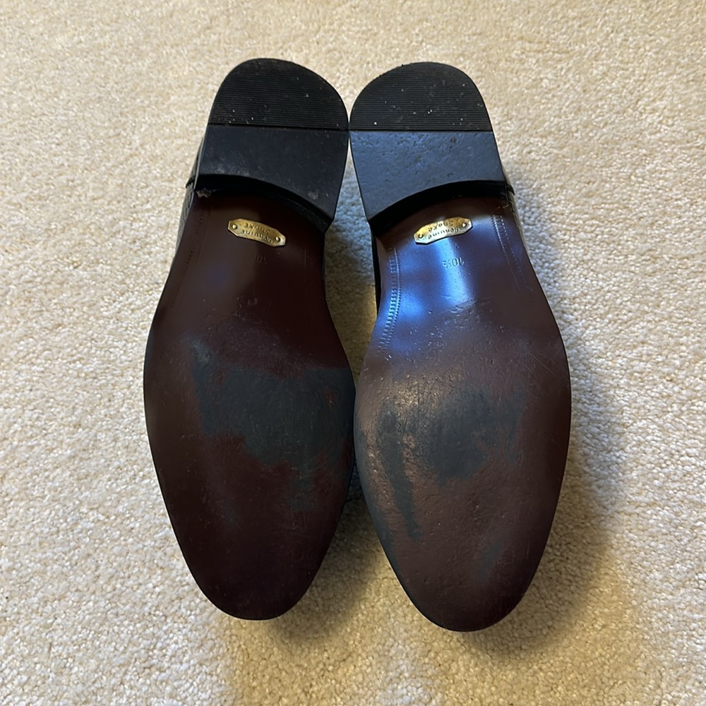 Stacy Adams Snake and leather uppers men’s loafers size 10 1/2 slight so… - Picture 7 of 12